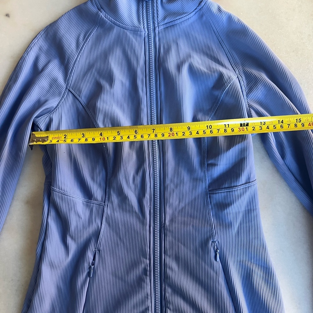 90 Degree Ribbed Jacket Athletic Sporty Fitted Long Sleeve Purple - Picture 6 of 8